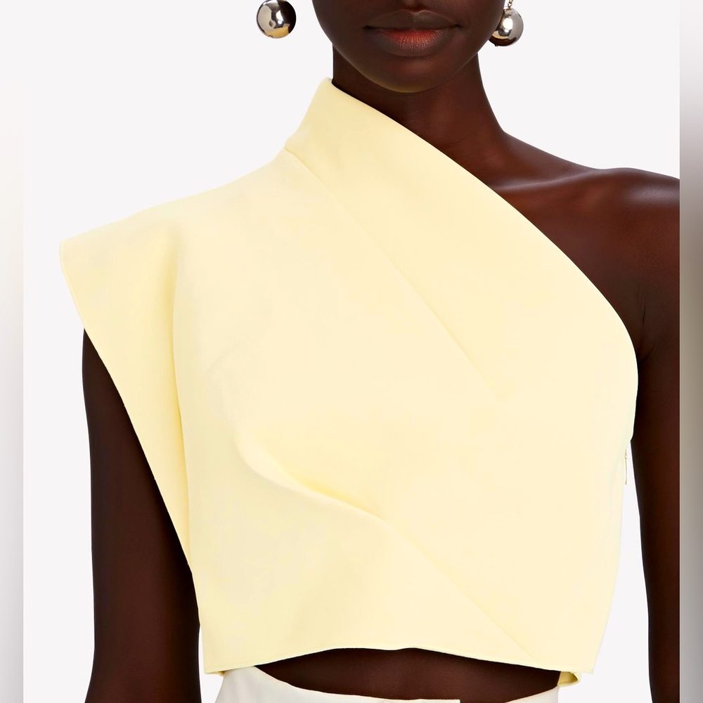 ACLER ANDERSON ONE-SHOULDER CADY CROP TOP
